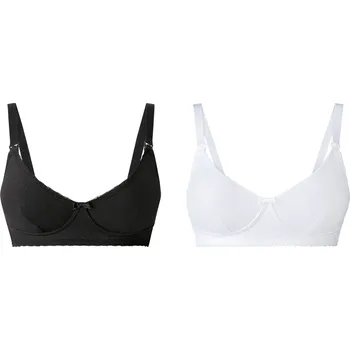 Podprsenka esmara® Dámská kojicí podprsenka, 2 kusy (černá/bílá, 85D)