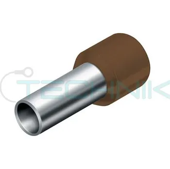 Kabelové oko DI 25-18 hnědá Dutinka izolovaná,průřez 25mm2/délka 18mm,dle DIN46228