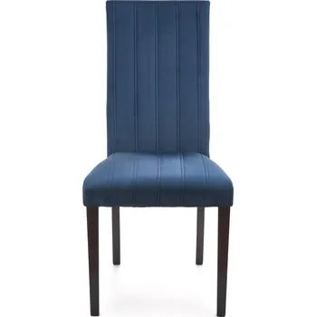 Jídelní židle Dřevěná jídelní židle Halmar DIEGO 2 černá / tap. velvet prošívané pruhy - MONOLITH 77 (námořnická) (1p=2szt)