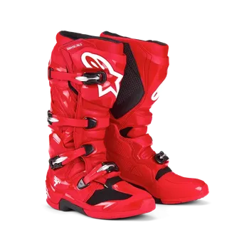 Moto obuv Motokrosové boty / mx obuv ALPINESTARS TECH 7 , 2012025-3010 barva červená/černá (motokrosová obuv s certifikací CE podle normy EN 13634:2017)