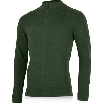 Pánská mikina SARMIN pánská merino mikina - Zelená 6166 / S / Zelená