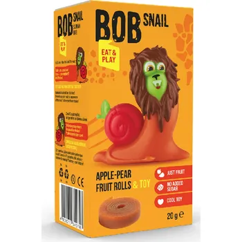 Sušené ovoce Šnek Bob Ovocné rolky s hračkou jablko/hruška 20 g