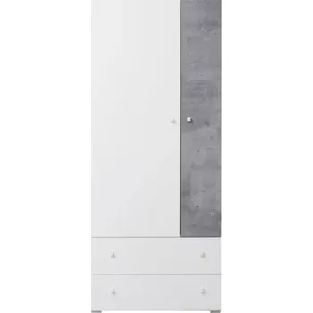 Šatní skříň Šatní skříň Sigma 3, bílá mat/beton