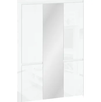 Komoda ARTEN (NANO Systems s.r.o.) Kombinovaná skříň se zrcadlem LINGO-5D (Bílý lesk)