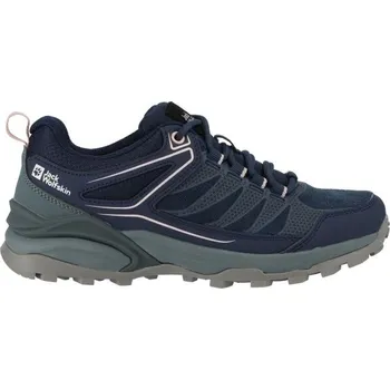 Dámská treková obuv Dámská treková obuv Jack Wolfskin CROSS TRAIL LOW W 4.5 Tmavě modrá, Zelená, Růžová