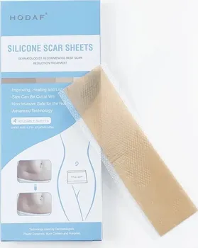 Náplast Hodaf Silicone Scar Sheets náplast pro odstranění jizev béžová 5 ks