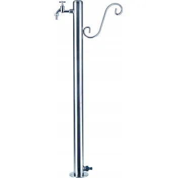 Zahradní sprcha OHENVZAHRADE.CZ Zahradní sloupek na vodu 100 cm s boční přípojkou - trojka