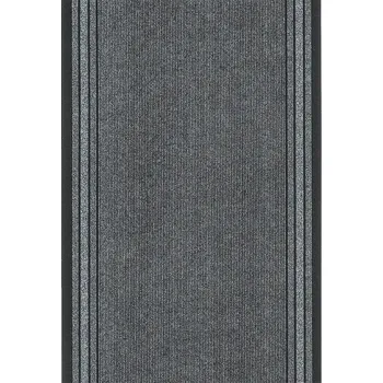 Koberec Breno Běhoun REKORD 802, šíře 80 cm, Šedá/Vícebarevné