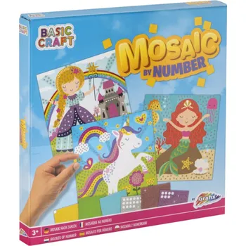 Dětské zboží Mozaikový obrázky podle čísel - princezna, unicorn, mořská panna