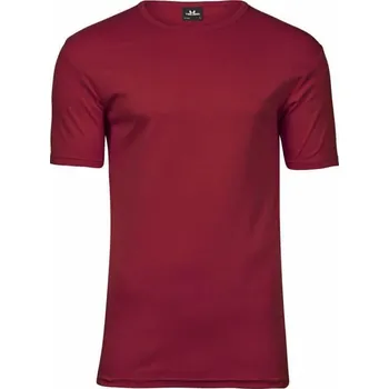 Pánské tričko Tee Jays Vysokogramážové pevné pánské slim-fit triko Interlock 220 g/m Barva: červená tmavá, Velikost: XL TJ520