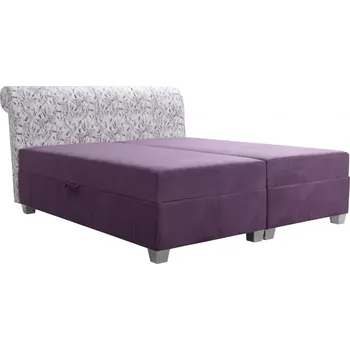 Postel Čalouněná manželská postel DALAS, 200x160, levandule+fialová (levandule 3741/104+art14861)