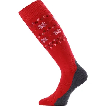 Pánské oblečení FWI merino lyžařské podkolenky - Červená 338 / (42-45) L / Červená