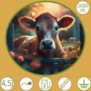 Ohradník Sada na elektrický ohradník pro skot dospělý hovězí dobytek 2000 m