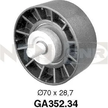 Vratná/vodicí kladka, klínový žebrový řemen SNR GA352.34