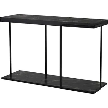 Konzolový stolek Moderní konzolový stolek Black Marble 121cm