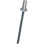 GUNNEX Trhací nýty vodotěsné s plochou hlavou 4,8 x 12,5 mm hliník/ocel 500 ks | cena za ks