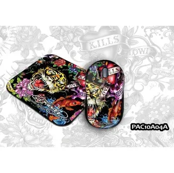 Myš ED HARDY PRO 2 in 1 Pack Allover 2 - Full Color/Připojení: 2m USB kabel