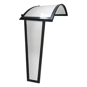 Stříška nad vchodové dveře Robelit Boční stěna ke stříškám 180x53x30 cm barva antracit, mléčná