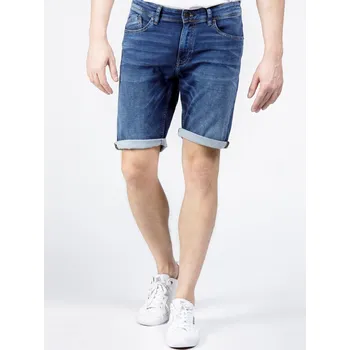 Pánské kraťasy Pánské džínové kraťasy Cross Jeans Leom A 565-196 Dark Mid Blue Velikost: W29