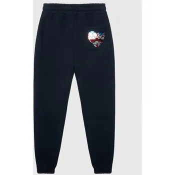 Dámské kalhoty Pepe Jeans Teplákové kalhoty Babette PG210713 Tmavomodrá Regular Fit 16Y