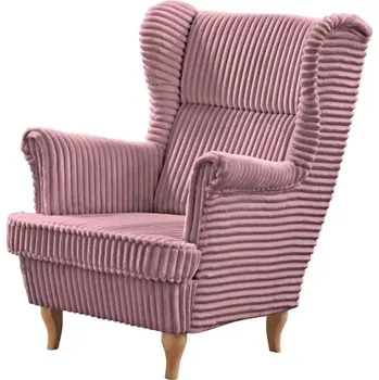 Křeslo Křeslo ušák LIVIA, růžová (Tilia 62/buk)