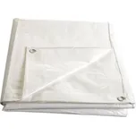 M.A.T. GROUP Plachta s oky 6x10m BÍ 140g/m2, kašírovaná 764059