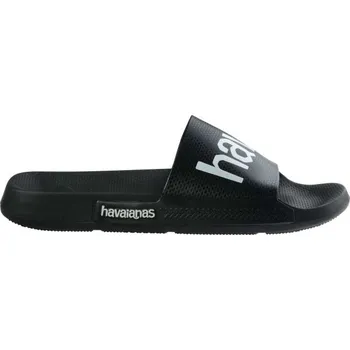 Pánské pantofle Unisex pantofle HAVAIANAS SLIDE CLASSIC LOGO MANIA 41/42 Černá, Bílá