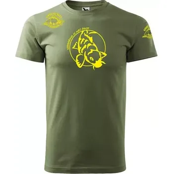 Pánské tričko CARP SERVIS VÁCLAVÍK Tričko khaki CSV/žlutá/vel.XXXL