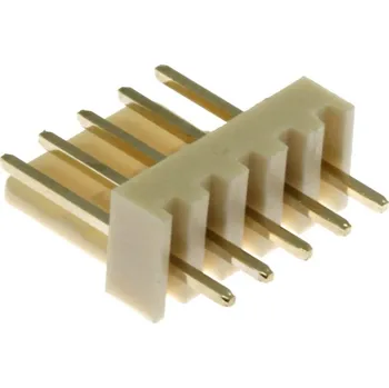 Xinya Konektor se zámkem, 5 pinů (1x5), do DPS, RM2.54mm, přímý, pozlacený