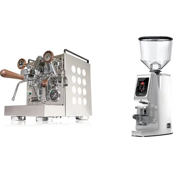Kávovar Rocket Espresso Appartamento, white, walnut + Eureka Atom W 65,…