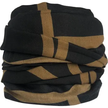 Šála Elegantní dámský šátek v černo-hnědé kombinaci, VELIKOST UNI