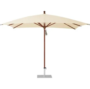 Slunečník Glatz Dřevěný slunečník Piazzino, Glatz, čtvercový 300x300 cm (3x3 m), rám bezbarvé lakované eukalyptové dřevo, potah akryl 300 g/m2 barva dle vzorníku