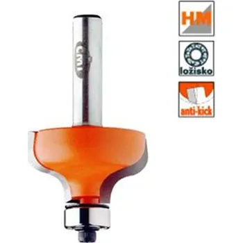 Fréza CMT Orange Tools C95954011 - Fréza profilová na dřevo pr. 28,7x13mm s ložiskem, R4, stopka 12 mm