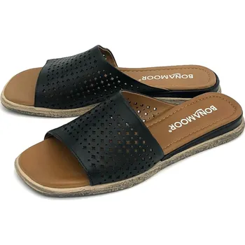 Dámské pantofle Dámské kožené pantofle 17 2001-01 Bonamoor černé Barva: černá, Velikost: 37