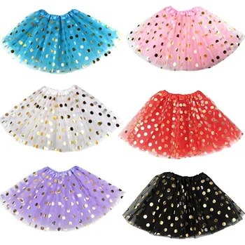 Dívčí oblečení Karnevalová taneční dívčí Tutu sukýnka tečkovaná - více barev Černá