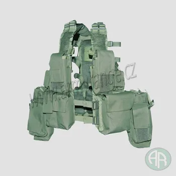 Taktická vesta , 12 kapes, olivová - UNI, MFH