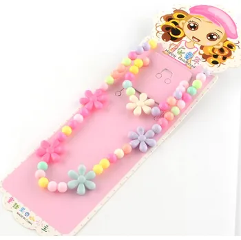 Souprava šperků Náhrdelník a náramek, KYTIČKY, 20 cm, 1 bal.