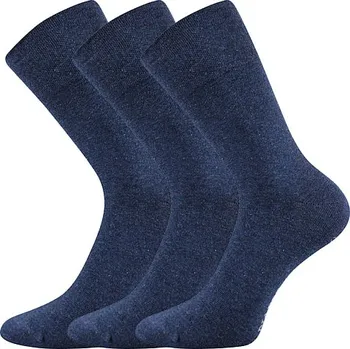 Dámská móda LONKA Ponožky slabé jednobarevné DIAGRAM jeans melé (3&nbsp;páry) 43-46 115469