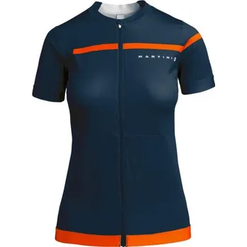 cyklistický dres Dámský cyklistický dres Martini Sportswear VUELTA - tmavě modrá/oranžová S
