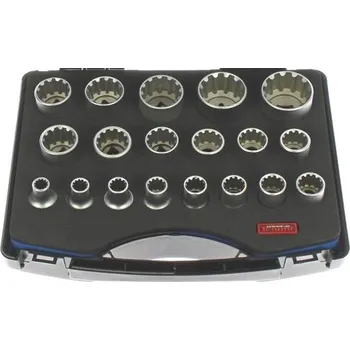 Ruční nářadí Triumf 100-05064 - Sada hlavic nástrčných - ořechů 1/2" VarioPlus, velikosti 8 - 24 mm 19-dílná