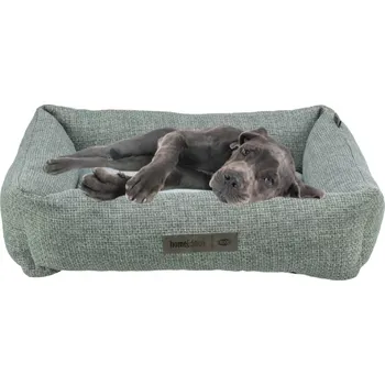 Pelíšek pro psa TRIXIE Pelech VIVIANA 100 x 70 cm, obdélníkový s polštářovým s okrajem, sametová tkanina, modrošedá