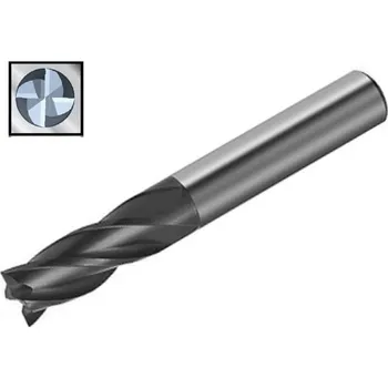 Fréza Master 311-210-1 - Fréza na kov pr. 3,0 x 12/ 38 mm 4-břitá krátká nesouměrná, tvrdokov, povlak TiAlN