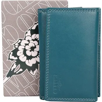 Peněženka Menší dvouoddílová tmavětyrkysová kožená peněženka Charro no. 235