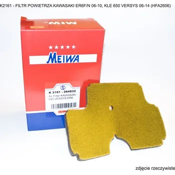 Filtr pro motocykl MIW (MEIWA) VZDUCHOVÝ FILTR KAWASAKI ER6F/N 06-10, KLE 650 VERSYS 06-14 (HFA2606) (50)