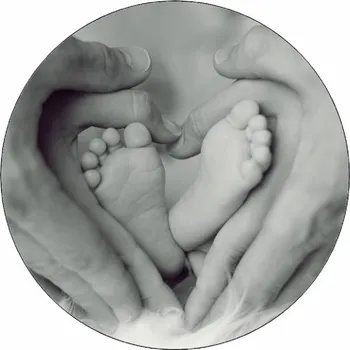 Jedlá dekorace na dort Jedlý papír rodina 19,5 cm