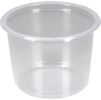 Jednorázové nádobí Miska plastová kulatá PP bez víčka 500ml 100ks/10b