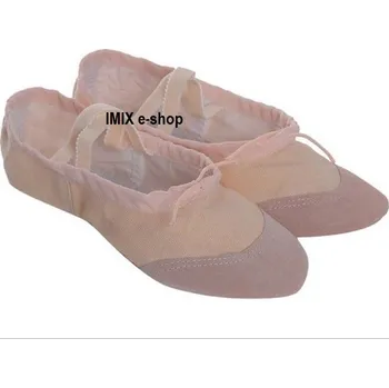 Dětská sálová obuv Dětské taneční cvičky látkové Béžová 25 (délka chodidla 16 cm)