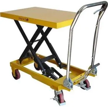 29001.02 - Nůžkový zdvižný stůl 855x500mm se sklopným držadlem, nosnost 500kg