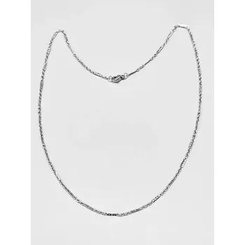 Řetízek Ocelový řetízek 58 jemný se zdobnou ploškou (0,2 x 45 cm)