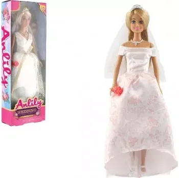 Panenka Teddies nevěsta Anlily plast 28cm